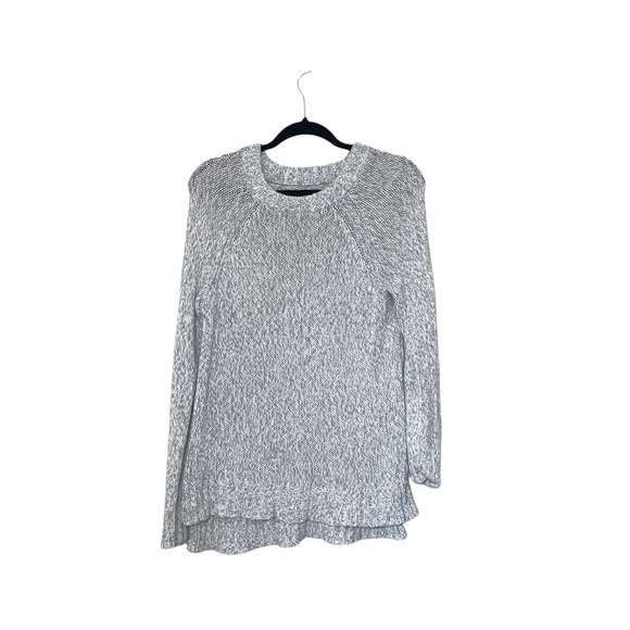 aerie Light Gray Marled Tight Knit Oversized Pullover Sweater Small Women’s - Picture 14 of 14